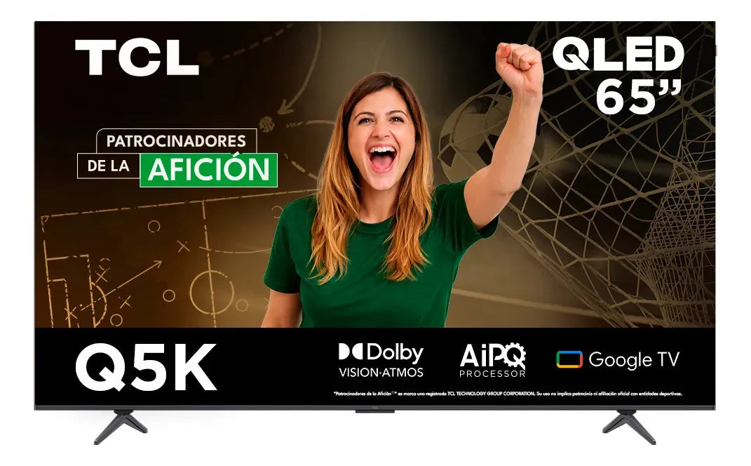 Pantalla TCL 65 Pulgadas Class Q 4k HDR QLED Smart Google TV